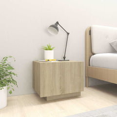 vidaXL Bedside Cabinet | Sonoma oak | Engineered wood | Medium | Bedside Cabinet 3