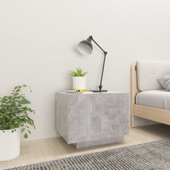 vidaXL Bedside Cabinet | Concrete Grey | Engineered Wood | Compact 3