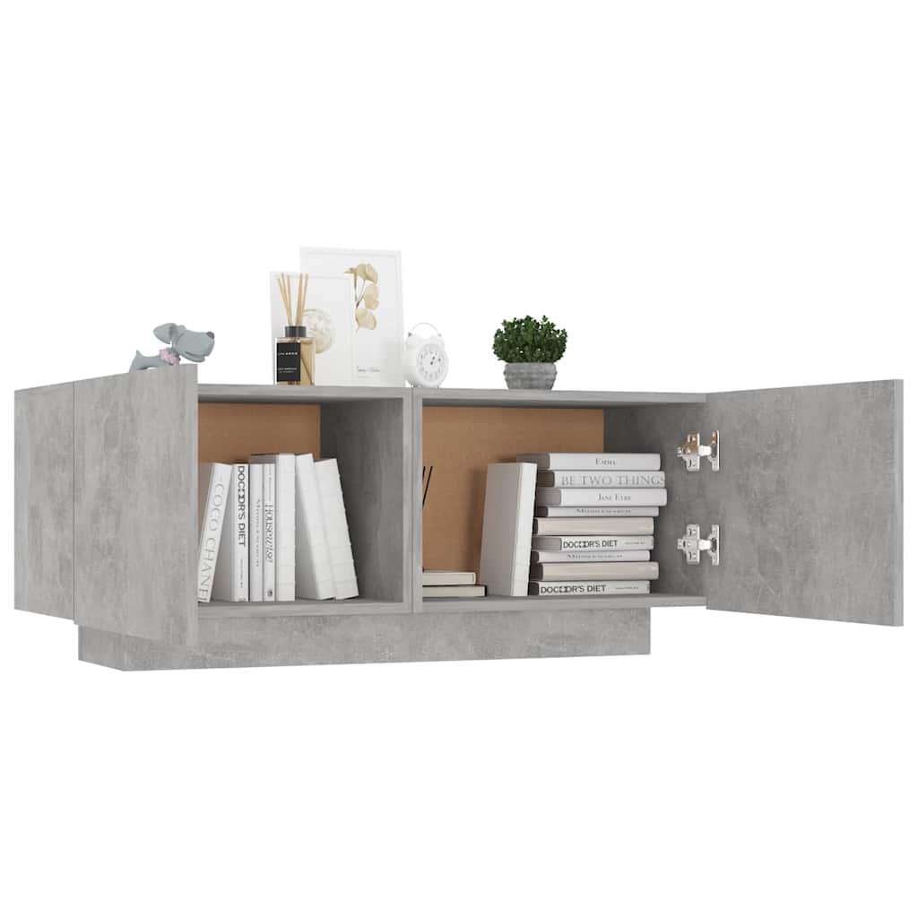 vidaXL Bedside Cabinet | Concrete Grey | Engineered Wood | Compact 4