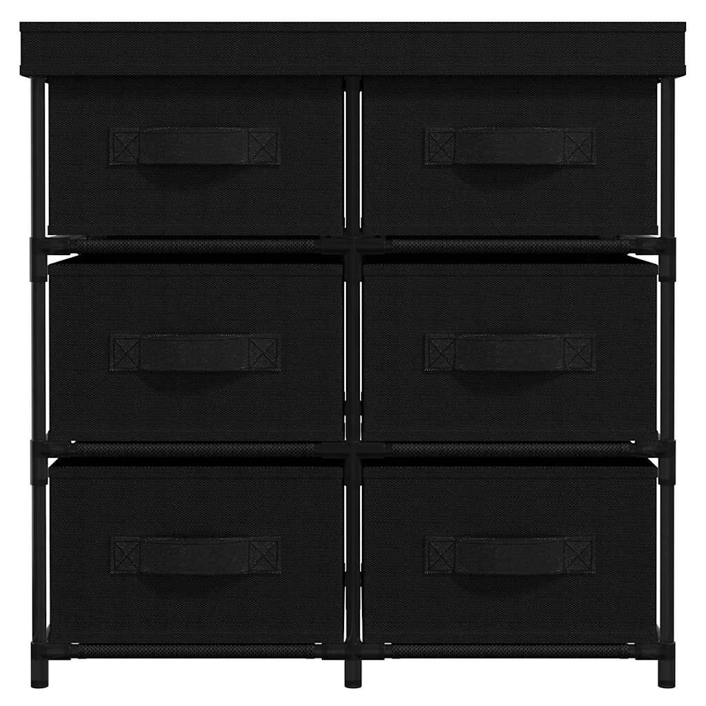 vidaXL Storage Cabinet | Black | Steel, Polyester | Medium |  Light Weight 3
