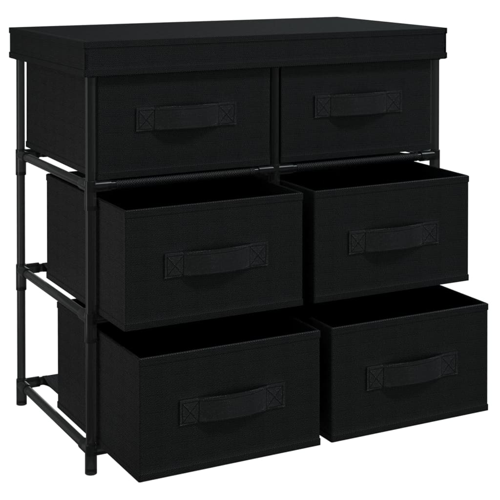 vidaXL Storage Cabinet | Black | Steel, Polyester | Medium |  Light Weight 5