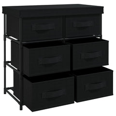 vidaXL Storage Cabinet | Black | Steel, Polyester | Medium |  Light Weight 5
