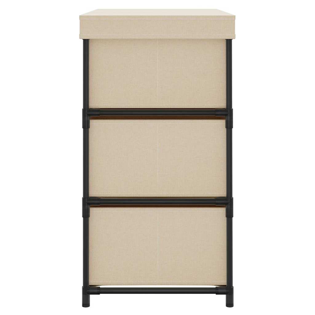 vidaXL Storage Cabinet | Cream | Steel | Medium |  Lightweight 4