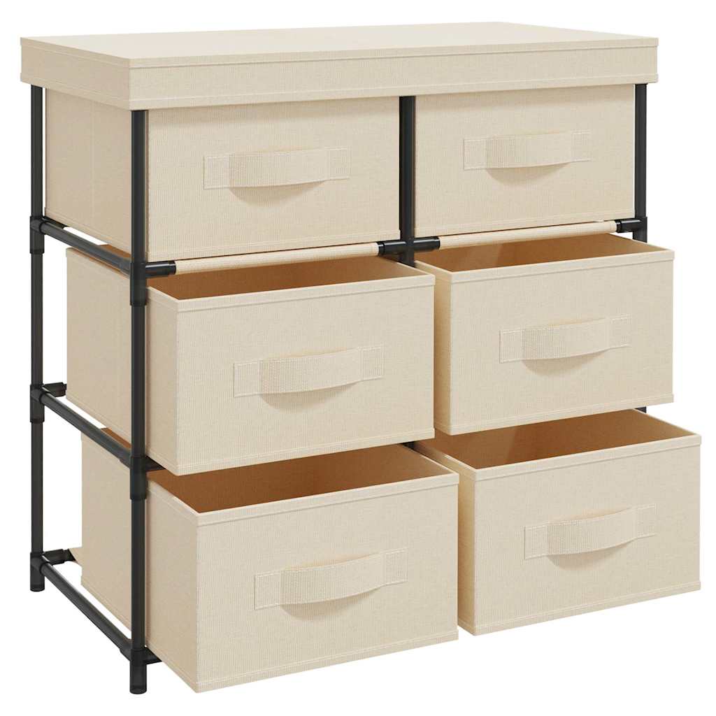 vidaXL Storage Cabinet | Cream | Steel | Medium |  Lightweight 5
