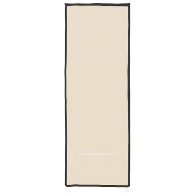 Shoe Cabinet Cream 60x28x90 cm Fabric