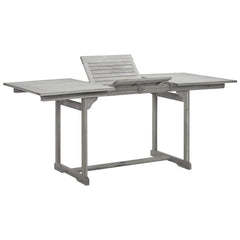 Garden Dining Table (120-170)x80x75 Solid Acacia Wood 170 cm 80 cm Rectangular
