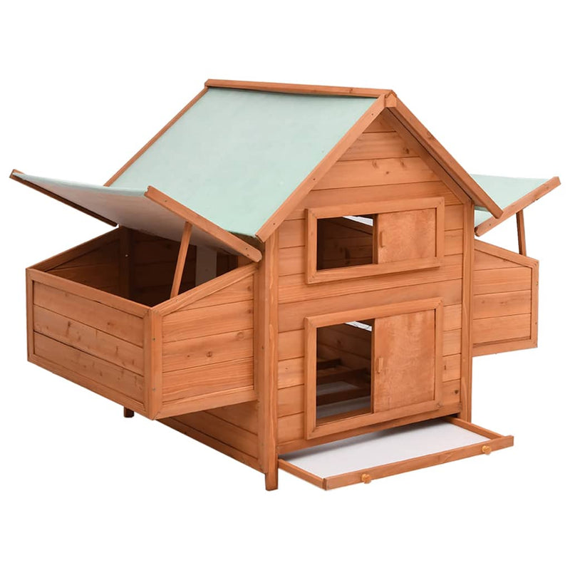 Chicken Coop 152x96x110 cm Solid Firwood