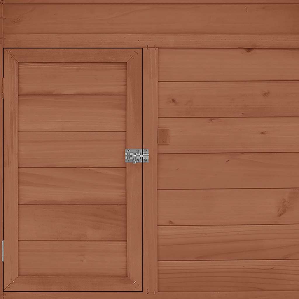Chicken Coop 150x96x110 cm Solid Firwood Mocha and white