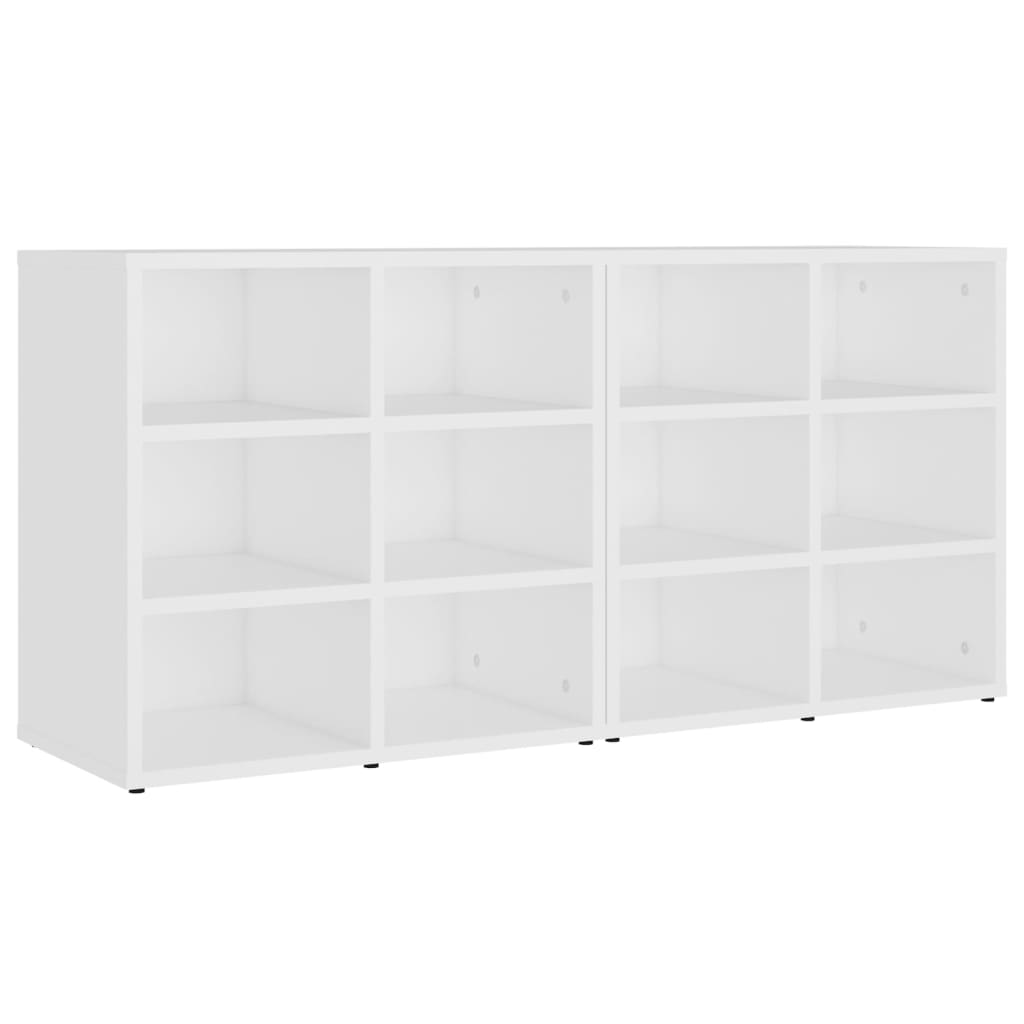 vidaXL Shoe Cabinets 2 pcs White 52,5x30x50 cm 2