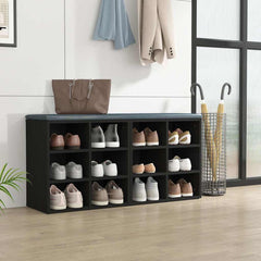 vidaXL Shoe Cabinets 2 pcs Black 52,5x30x50 cm 3