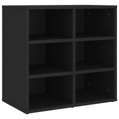 vidaXL Shoe Cabinets 2 pcs Black 52,5x30x50 cm 5