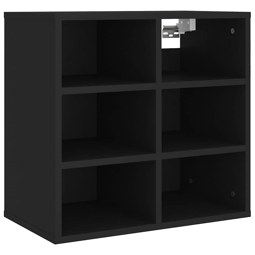 vidaXL Shoe Cabinets 2 pcs Black 52,5x30x50 cm 6
