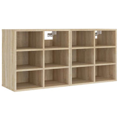 vidaXL Shoe Cabinets 2 pcs Sonoma Oak 52,5x30x50 cm 4