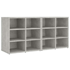 vidaXL Shoe Cabinets 2 pcs Concrete Grey 52,5x30x50 cm 2