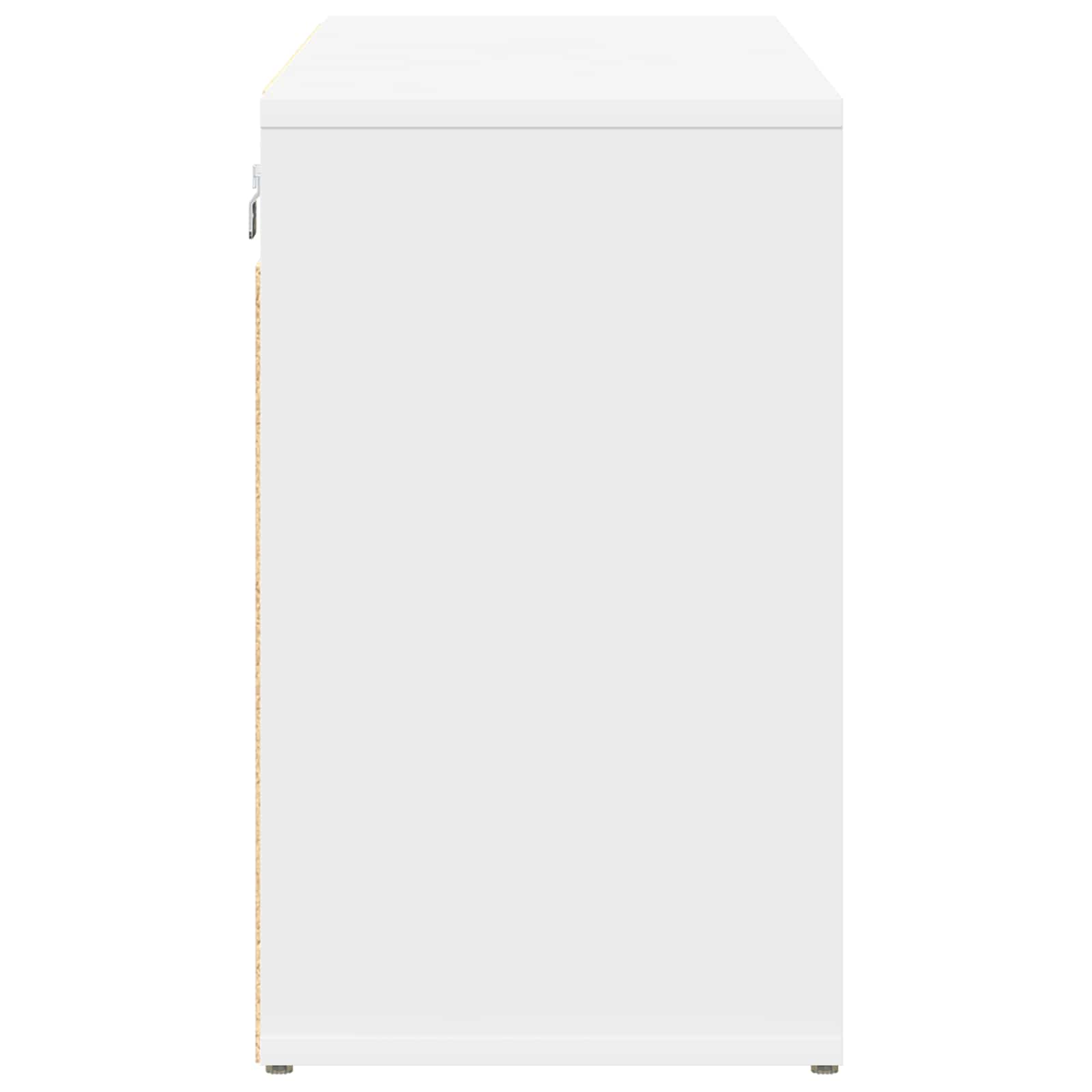 vidaXL Shoe Cabinet 103 x 30 x 51 cm Engineered Wood White 6