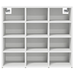 vidaXL Shoe Cabinet 77.5 x 30 x 67 cm Engineered Wood White 5
