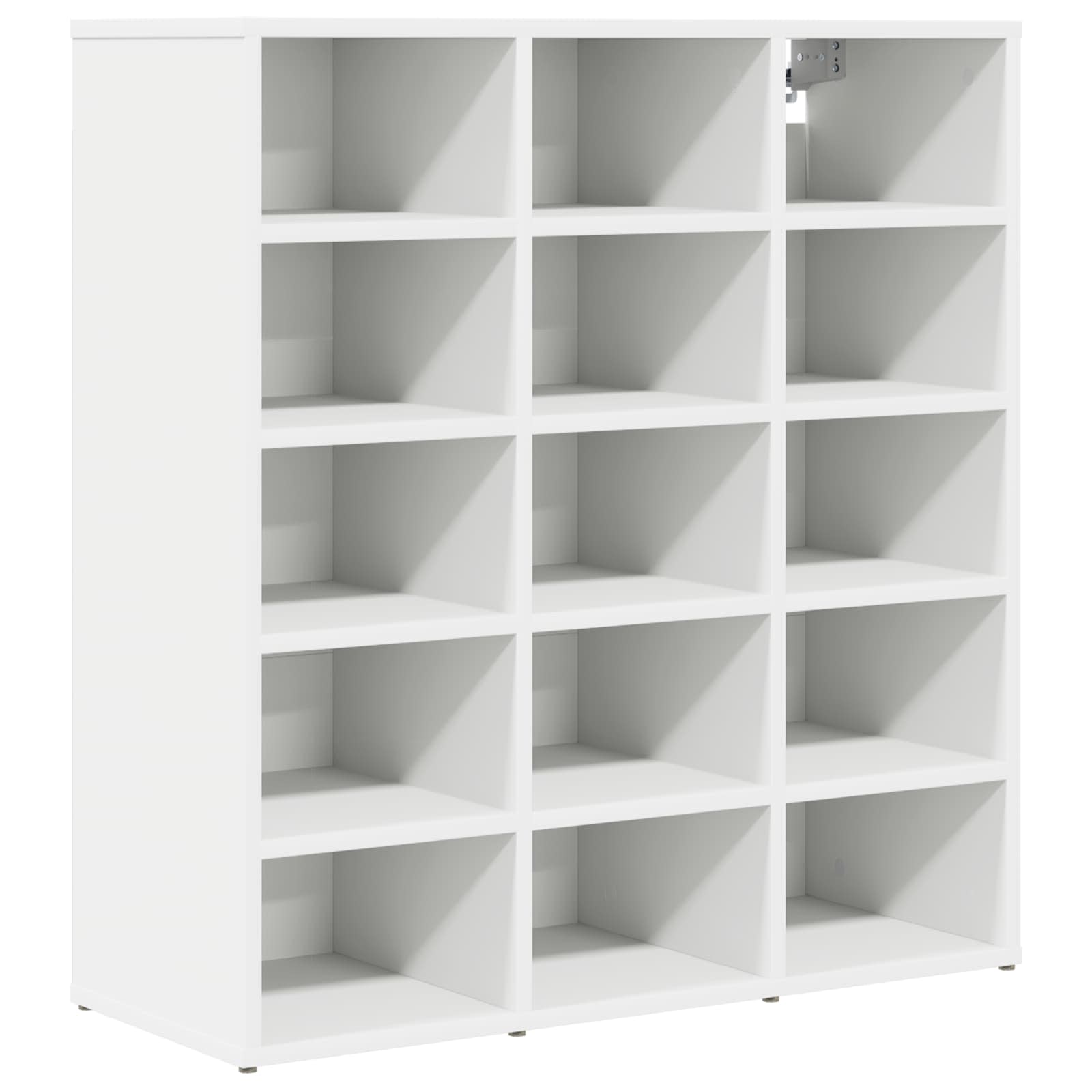 vidaXL Shoe Cabinet 77.5 x 30 x 83.5 cm Engineered Wood White 2