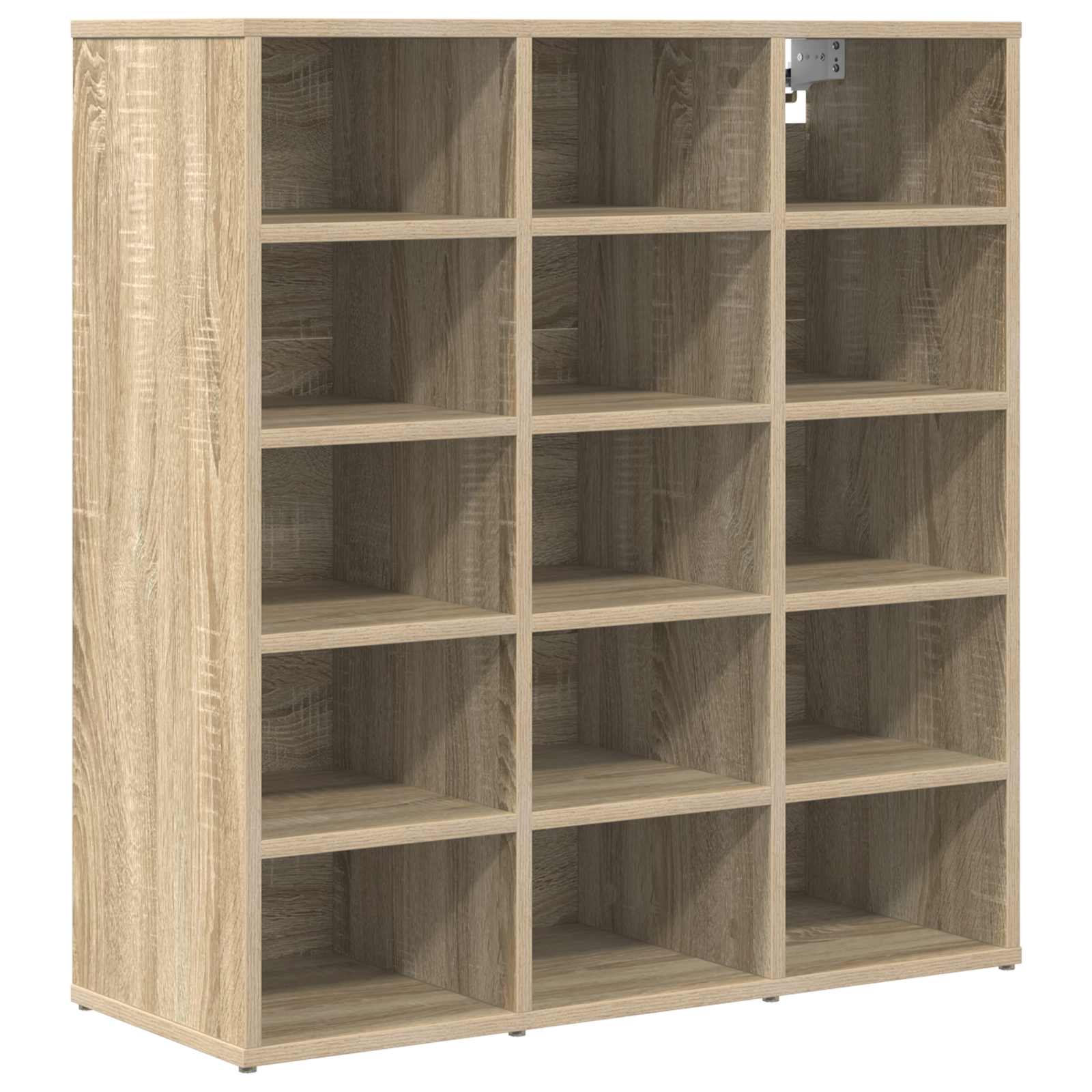 vidaXL Shoe Cabinet 77.5 x 30 x 83.5 cm Engineered Wood Sonoma Oak 2