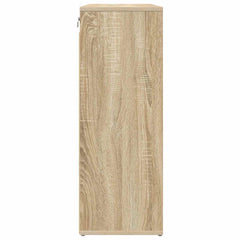 vidaXL Shoe Cabinet 77.5 x 30 x 83.5 cm Engineered Wood Sonoma Oak 6