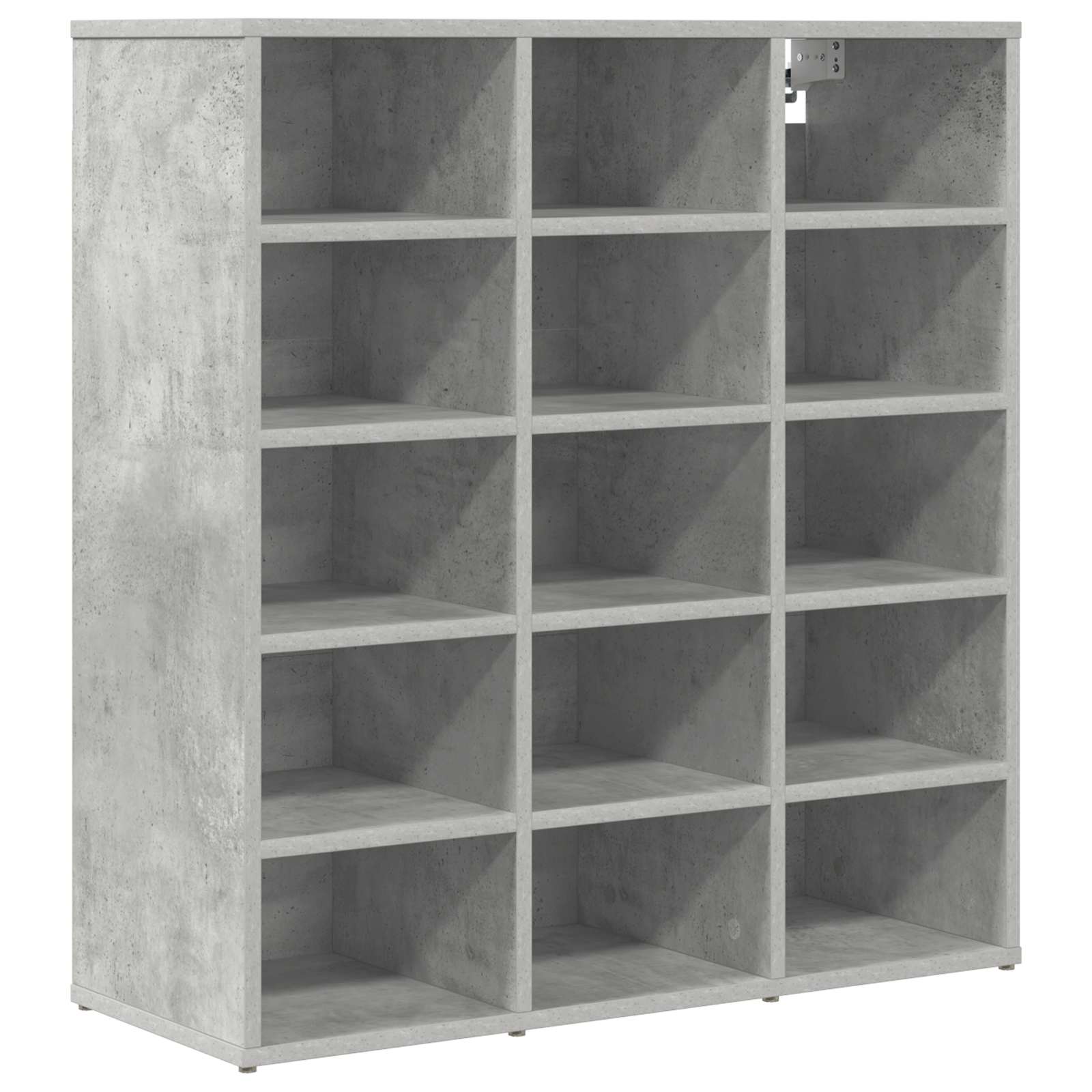vidaXL Shoe Cabinet 77.5 x 30 x 83.5 cm Engineered Wood Concrete grey 2