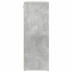 vidaXL Shoe Cabinet 77.5 x 30 x 83.5 cm Engineered Wood Concrete grey 6