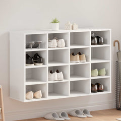 vidaXL Shoe Cabinet 103 x 30 x 67 cm Engineered Wood White 1