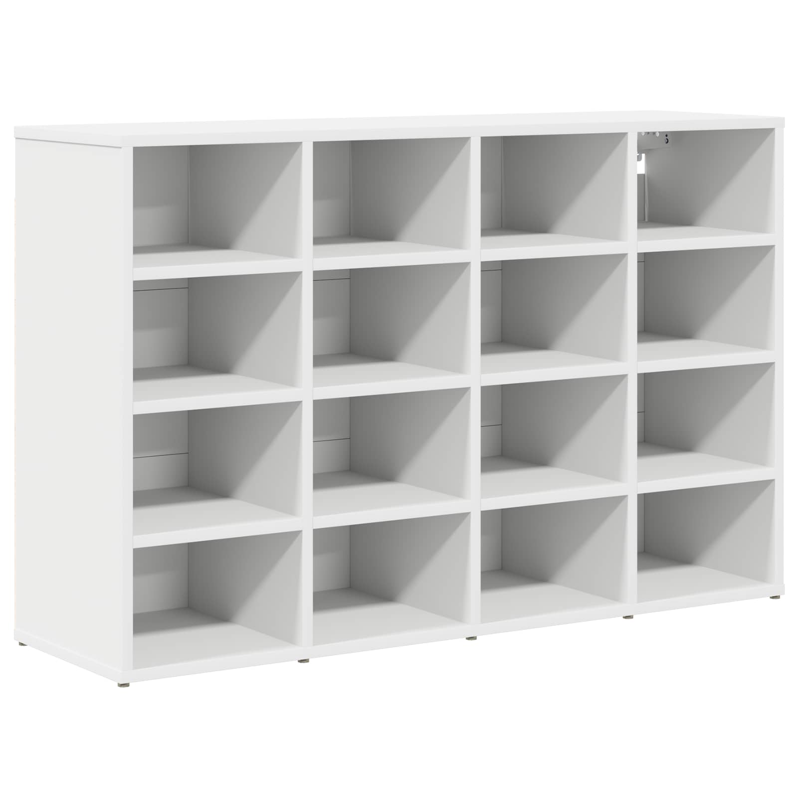 vidaXL Shoe Cabinet 103 x 30 x 67 cm Engineered Wood White 2