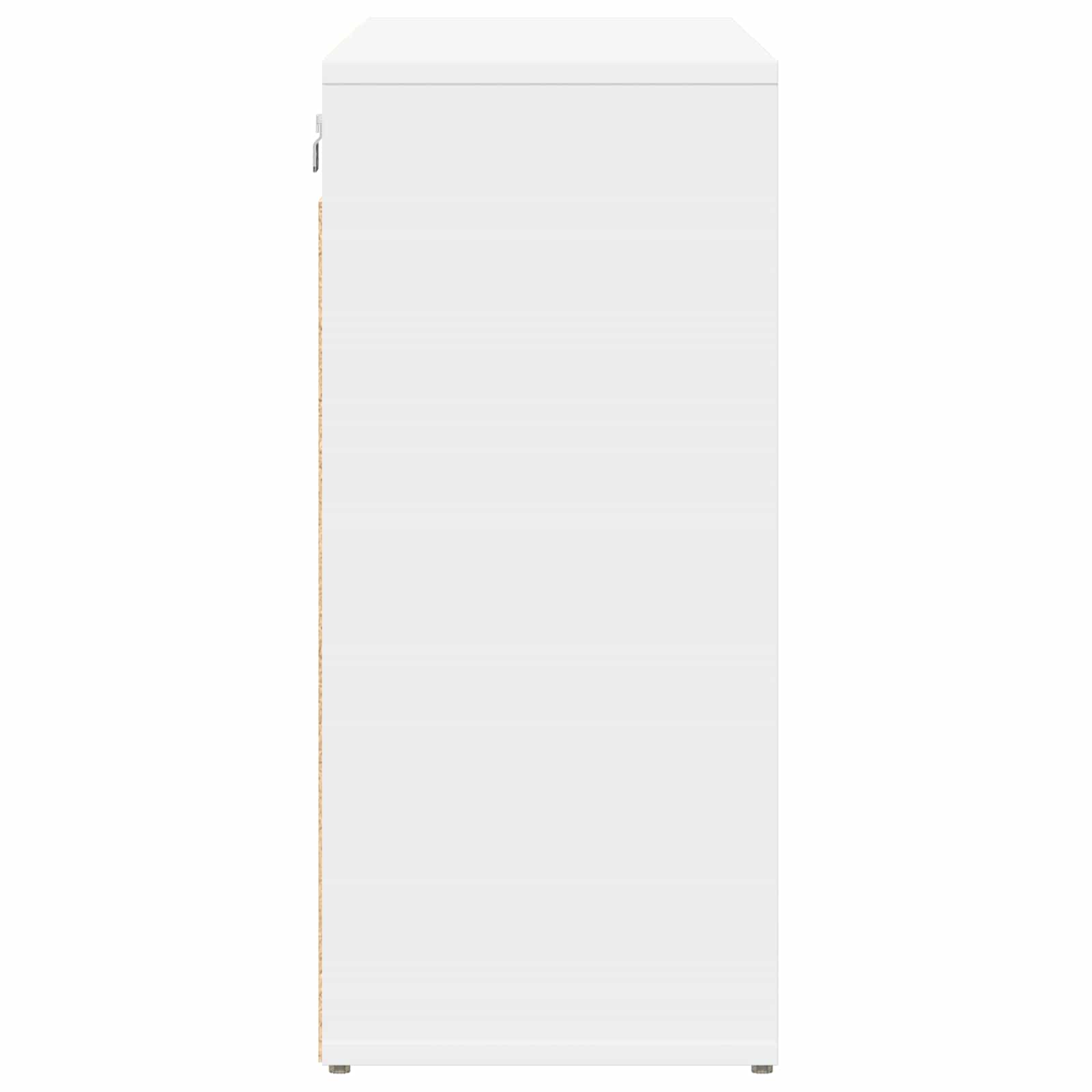 vidaXL Shoe Cabinet 103 x 30 x 67 cm Engineered Wood White 6