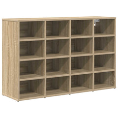 vidaXL Shoe Cabinet 103 x 30 x 67 cm Engineered Wood Sonoma Oak 2