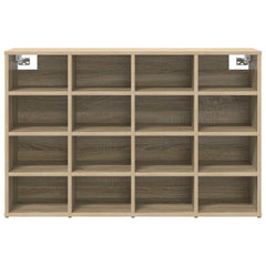 vidaXL Shoe Cabinet 103 x 30 x 67 cm Engineered Wood Sonoma Oak 5