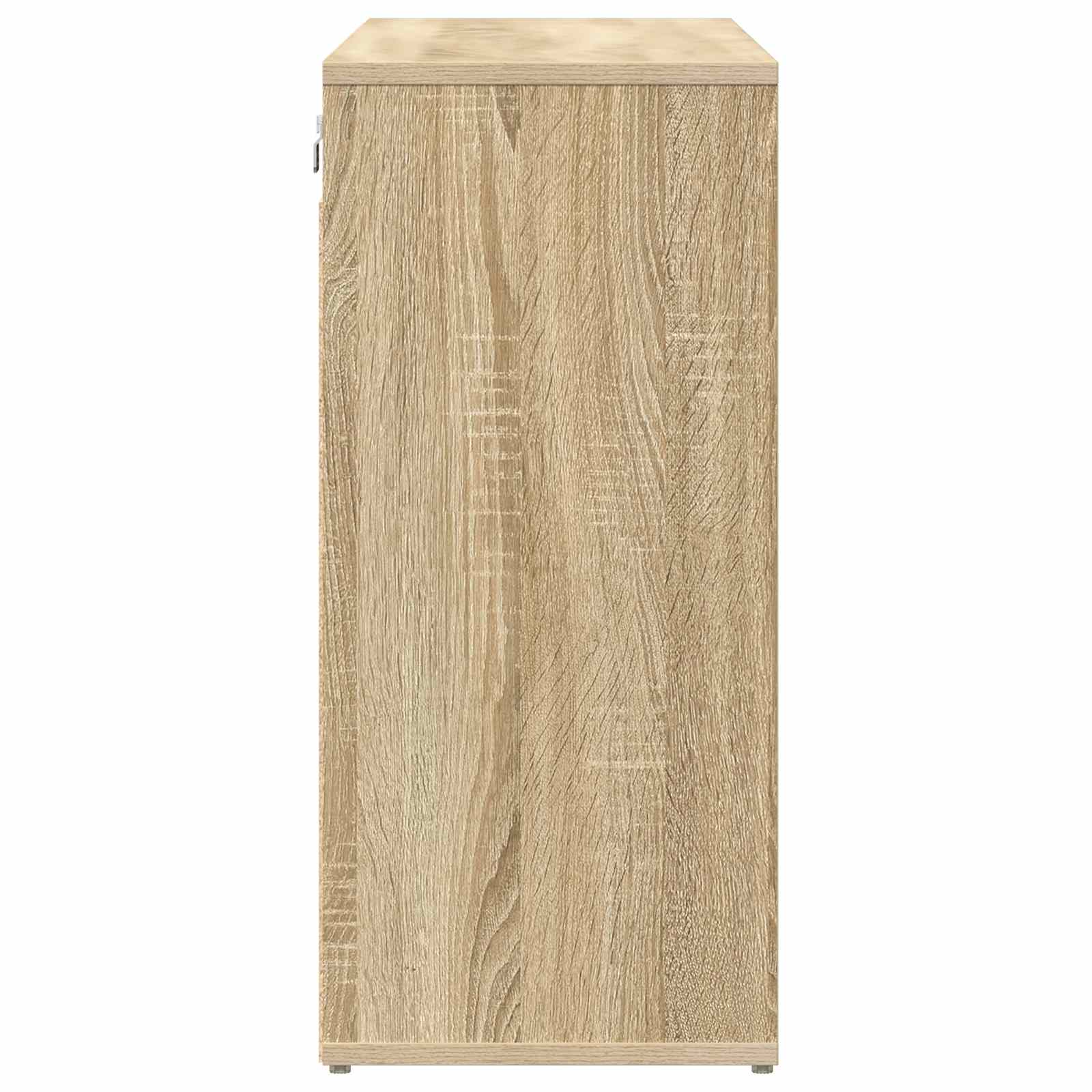vidaXL Shoe Cabinet 103 x 30 x 67 cm Engineered Wood Sonoma Oak 6
