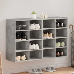 vidaXL Shoe Cabinet 103 x 30 x 67 cm Engineered Wood Concrete grey 1
