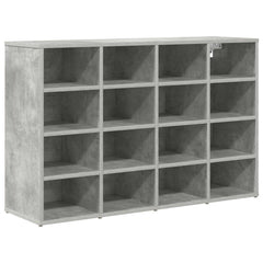 vidaXL Shoe Cabinet 103 x 30 x 67 cm Engineered Wood Concrete grey 2