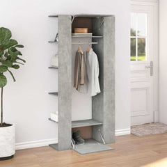 vidaXL Hallway Cabinet Concrete Grey 97.5x37x99 cm Engineered Wood 3
