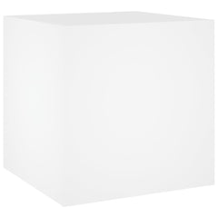 vidaXL Planter Box | White | Engineered wood | 40 cm square | Decorative Inlays 2