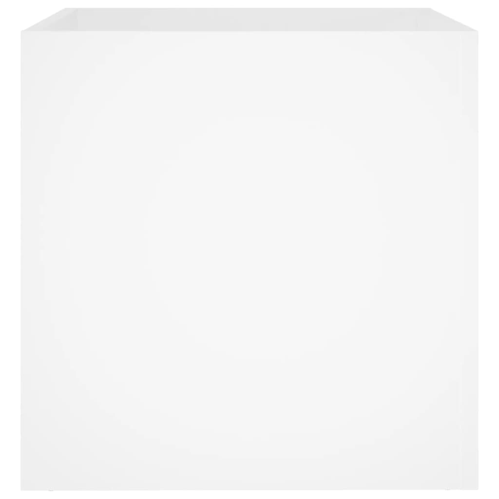 vidaXL Planter Box | White | Engineered wood | 40 cm square | Decorative Inlays 5
