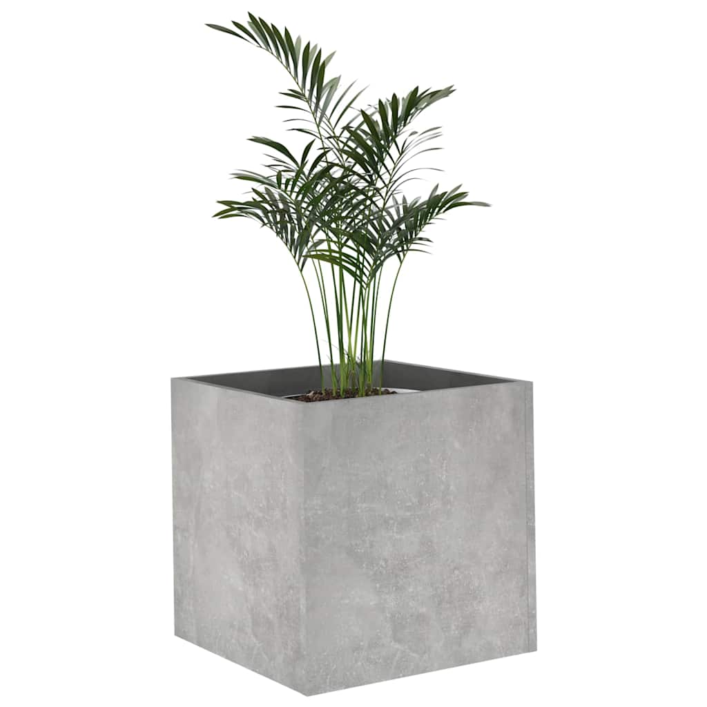 vidaXL Planter Box Concrete Grey 40x40x40 cm Engineered Wood 4