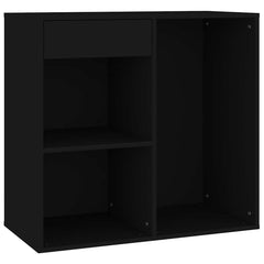 vidaXL Cosmetic Cabinet Black 80x40x75 cm Engineered Wood 3