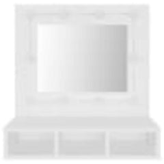 vidaXL Mirror Cabinet with LED White 60x31.5x62 cm 5