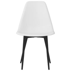 vidaXL Dining Chairs 4 pcs White PP 4