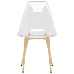 vidaXL Dining Chairs 4 pcs Transparent PET 4