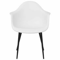 vidaXL Dining Chairs 4 pcs White PP 4