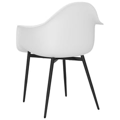 vidaXL Dining Chairs 4 pcs White PP 6