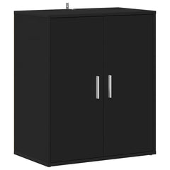 vidaXL Shoe cabinets 60 x 35 x 70 cm Black 5 shelves for shoes 2