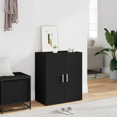 vidaXL Shoe cabinets 60 x 35 x 70 cm Black 5 shelves for shoes 1