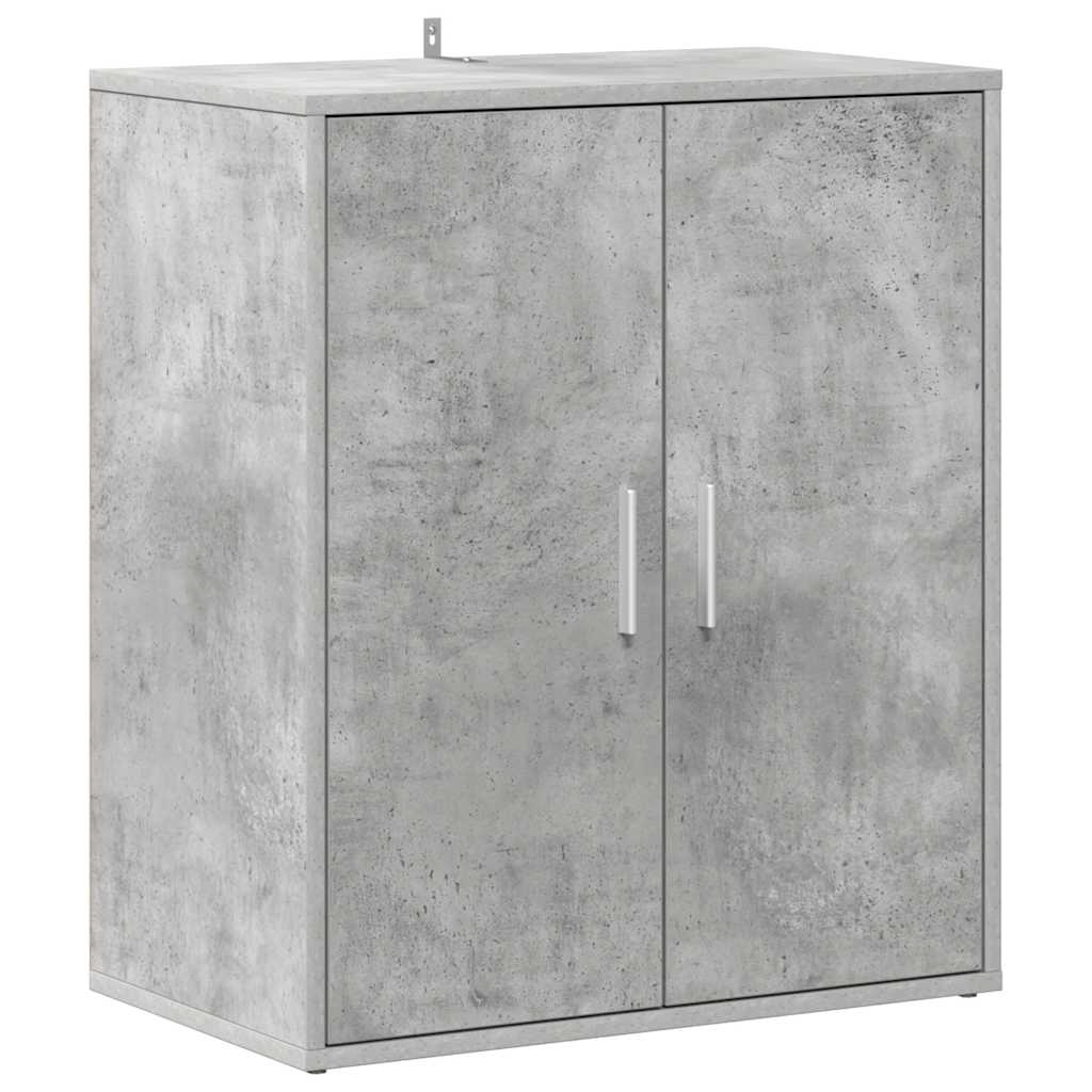 vidaXL Shoe cabinets 60 x 35 x 70 cm Concrete Grey 5 pairs of shoes 2