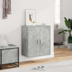 vidaXL Shoe cabinets 60 x 35 x 70 cm Concrete Grey 5 pairs of shoes 4