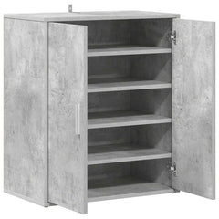 vidaXL Shoe cabinets 60 x 35 x 70 cm Concrete Grey 5 pairs of shoes 6