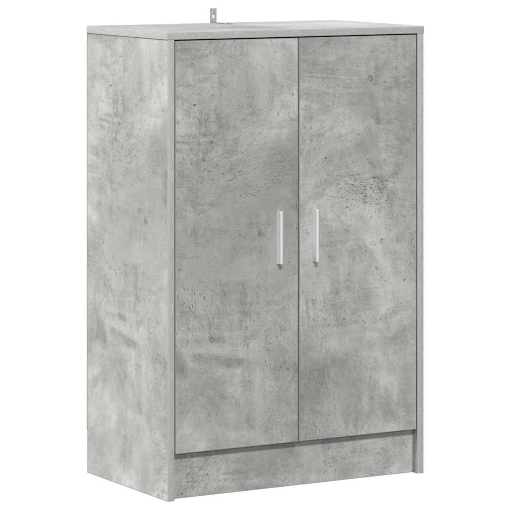 vidaXL Shoe cabinets 60 x 35 x 92 cm Concrete Grey Shoes 2