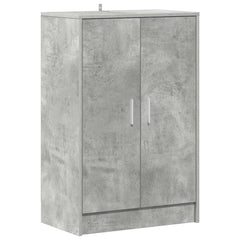 vidaXL Shoe cabinets 60 x 35 x 92 cm Concrete Grey Shoes 2